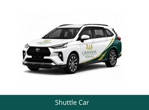 fasilitas shuttle car di granada student house serang